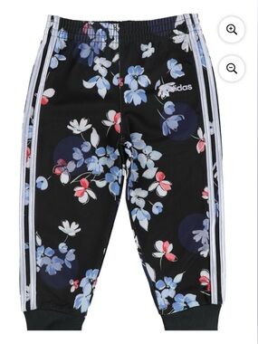 Adidas Girls Floral Athletic
Track Pants Multicolored Size 12
months
